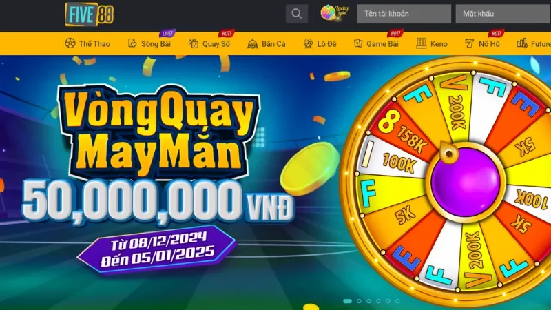 Five88 – Thương Hiệu Cá Cược Trực Tuyến Đẳng Cấp Quốc Tế