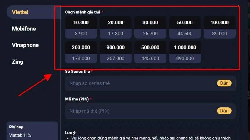 Nạp tiền chuẩn chỉ với quy trình giao dịch chuẩn chỉnh từ nhà cái